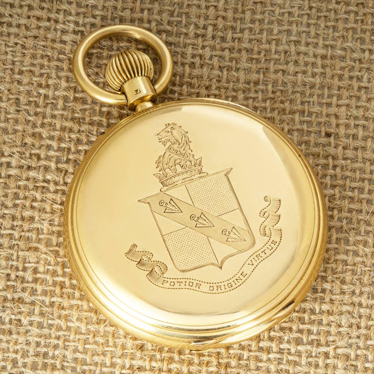 S.Smith & Son Rare Gold Karrusel Half Hunter Pocket Watch C1898 For Sale 3