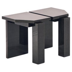 SSS01W Taburete Contemporáneo en Chapa de Madera de Palisandro
