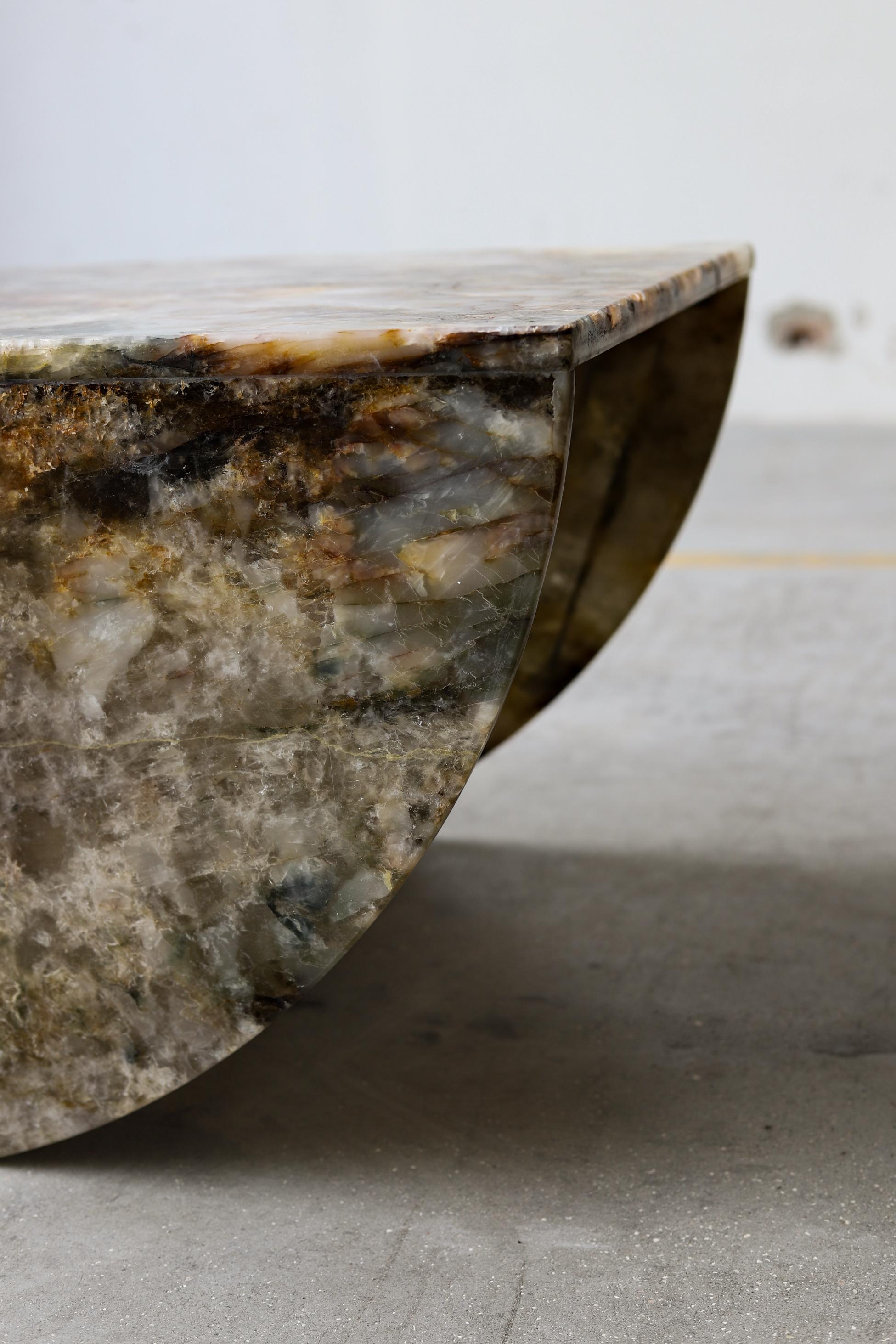 Italian SST017 Coffee Table by Stone Stackers For Sale