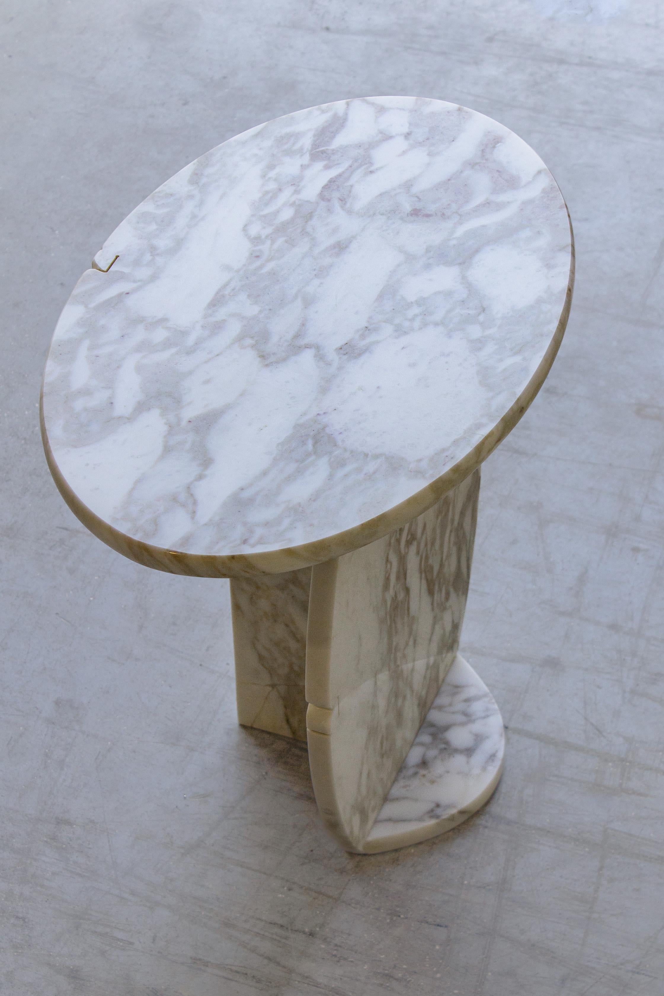 Italian SST023 Side Table by Stone Stackers For Sale