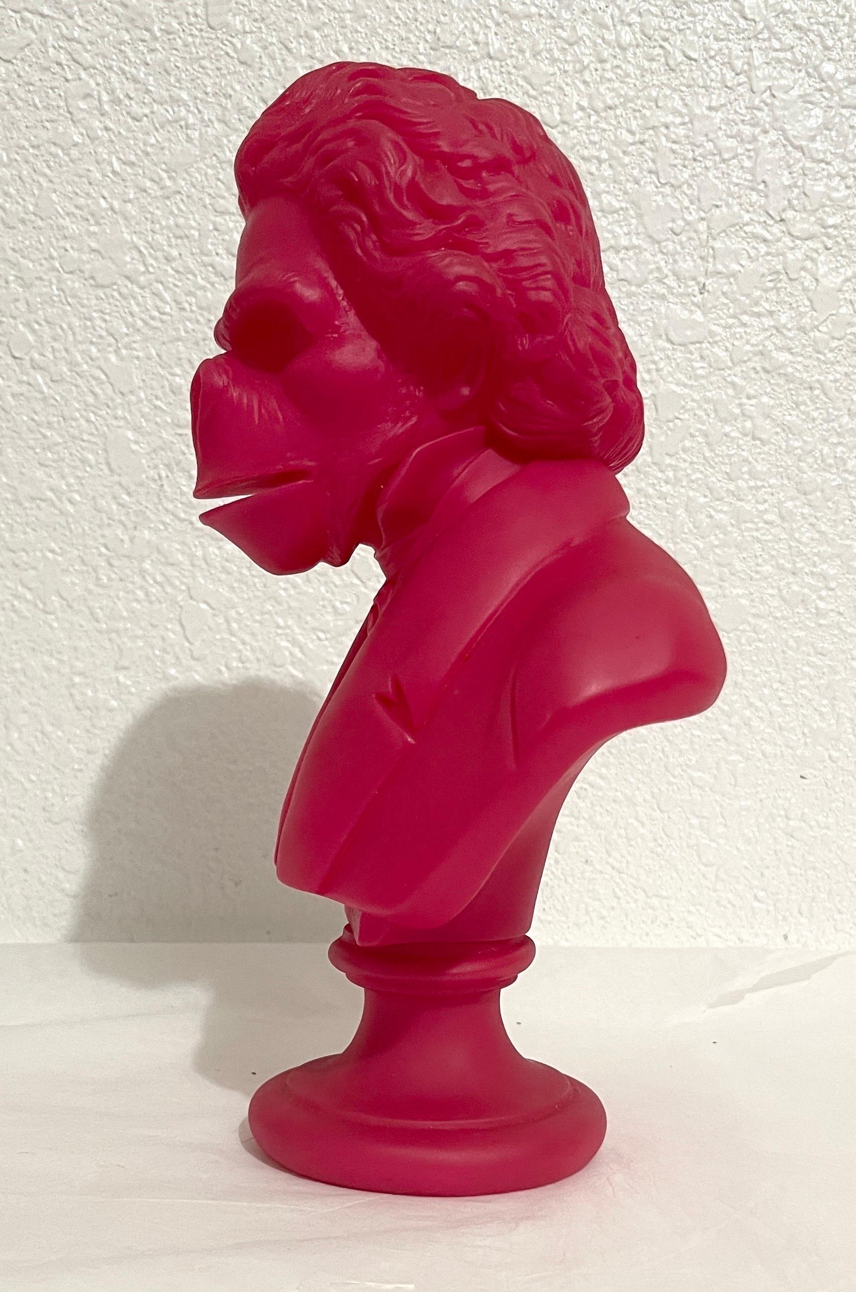 Rare Pink Apethoven Vinyl Adult Toy Ape Sculpture Bust SSUR Beethoven Medicom For Sale 1