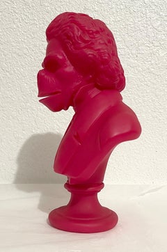 Rare Pink Apethoven Vinyl Adult Toy Ape Sculpture Bust SSUR Beethoven Medicom