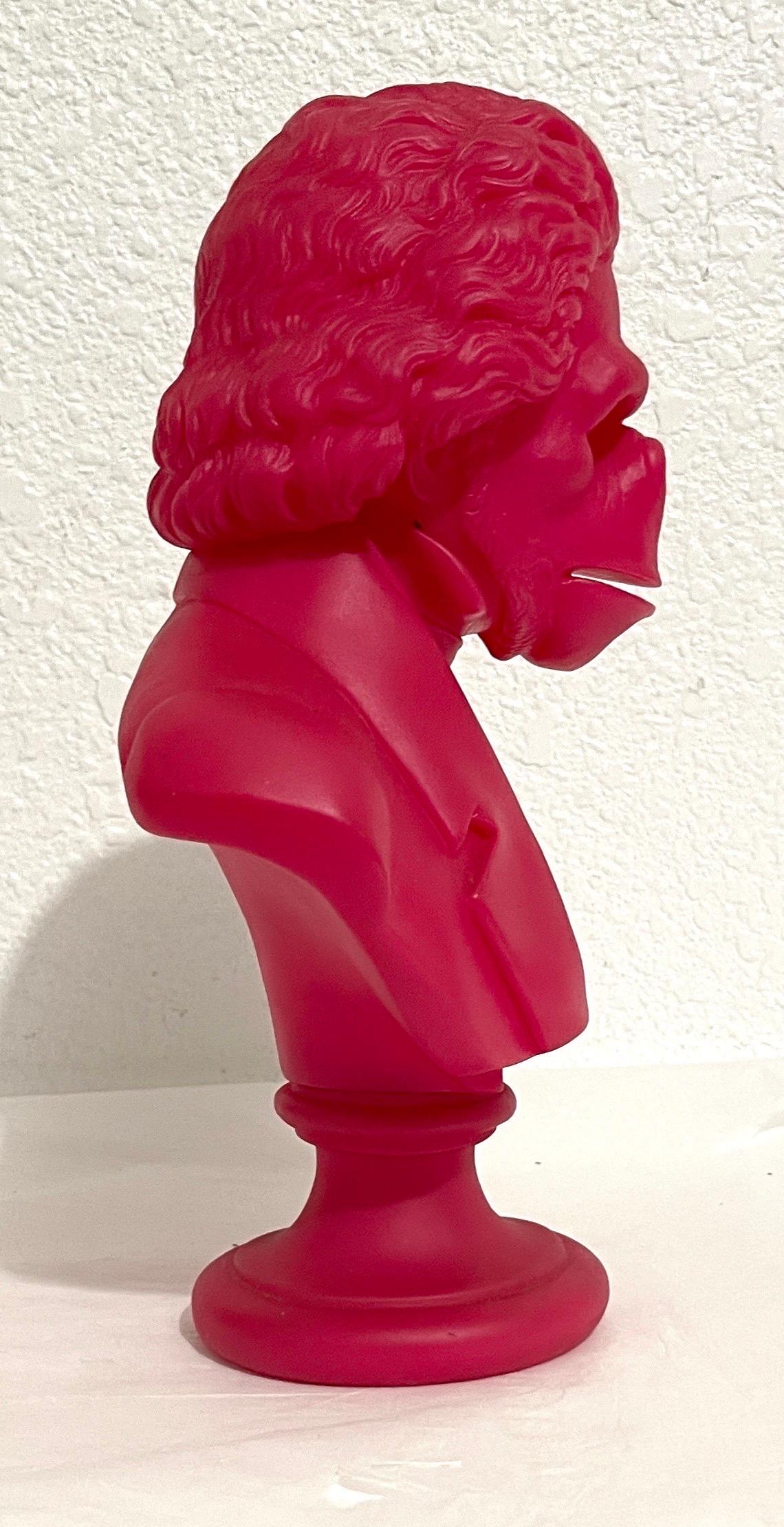 Rare Pink Apethoven Vinyl Adult Toy Ape Sculpture Bust SSUR Beethoven Medicom For Sale 2