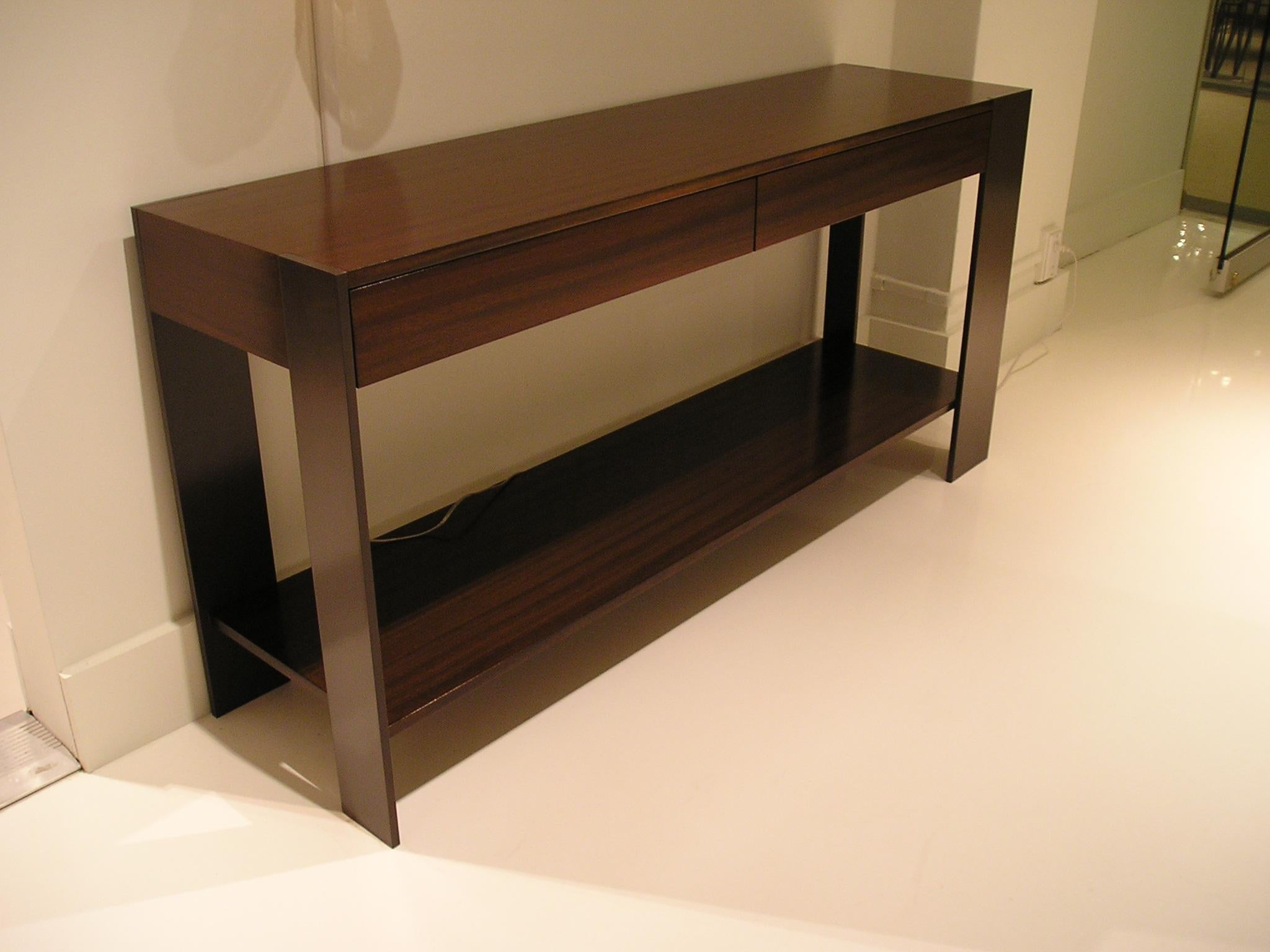 American ST-33S Console with Shelf and Metal Legs by Antoine Proulx For Sale