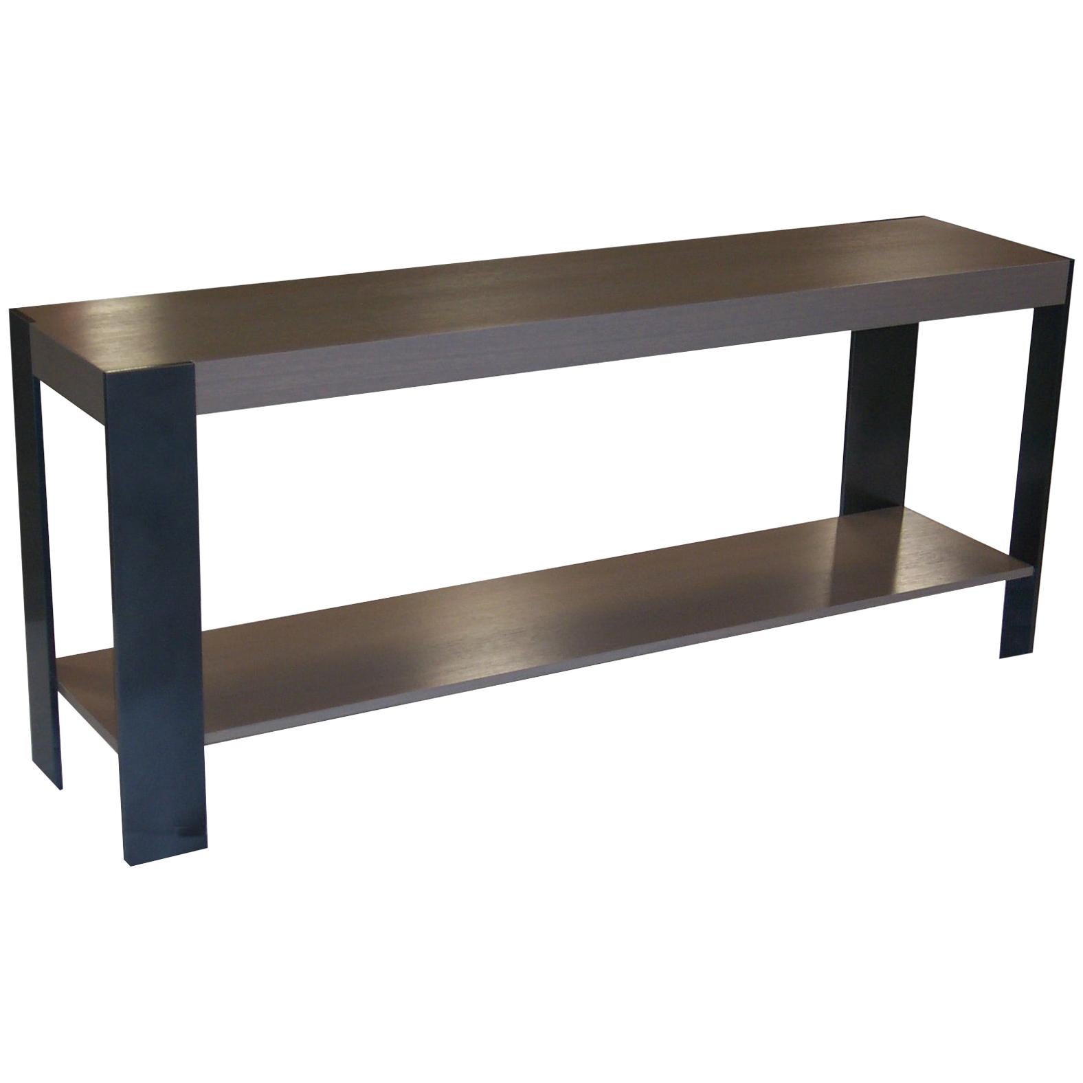 ST-33S Console with Shelf and Metal Legs by Antoine Proulx For Sale