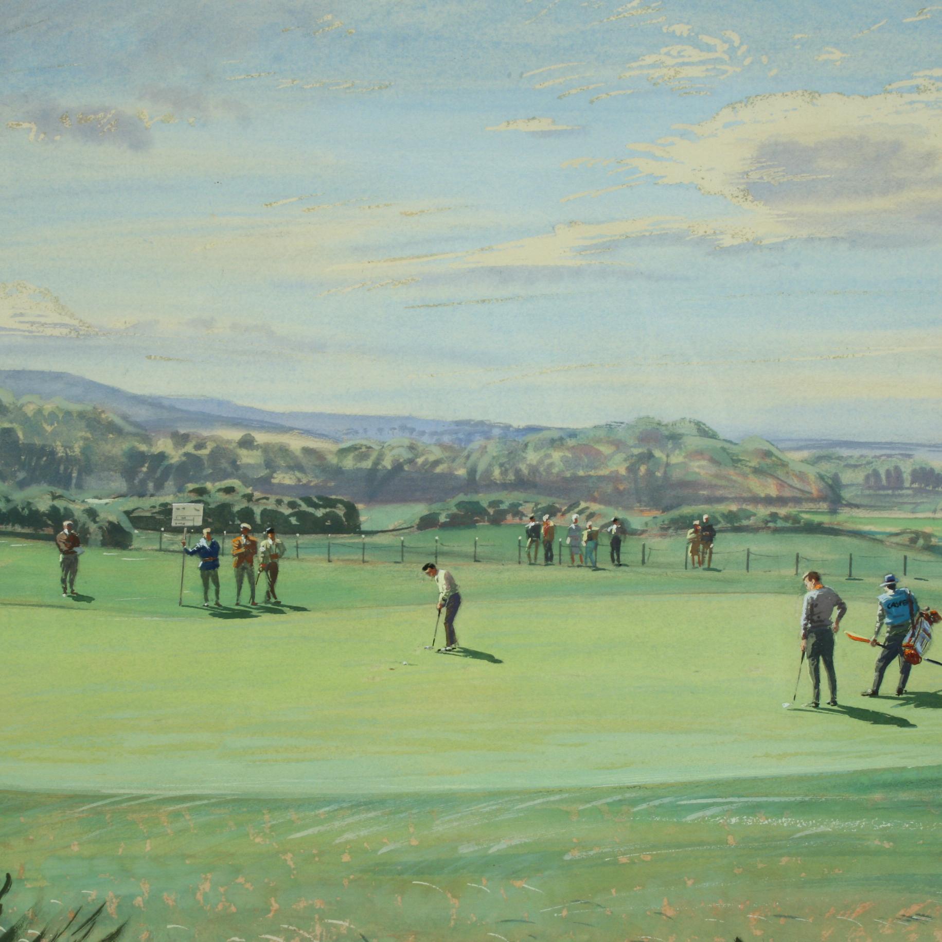 Paper St Andrews Golf Painting by Arthur Weaver, Watercolor Painting