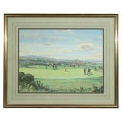 St Andrews Golf Painting by Arthur Weaver, Watercolor Painting