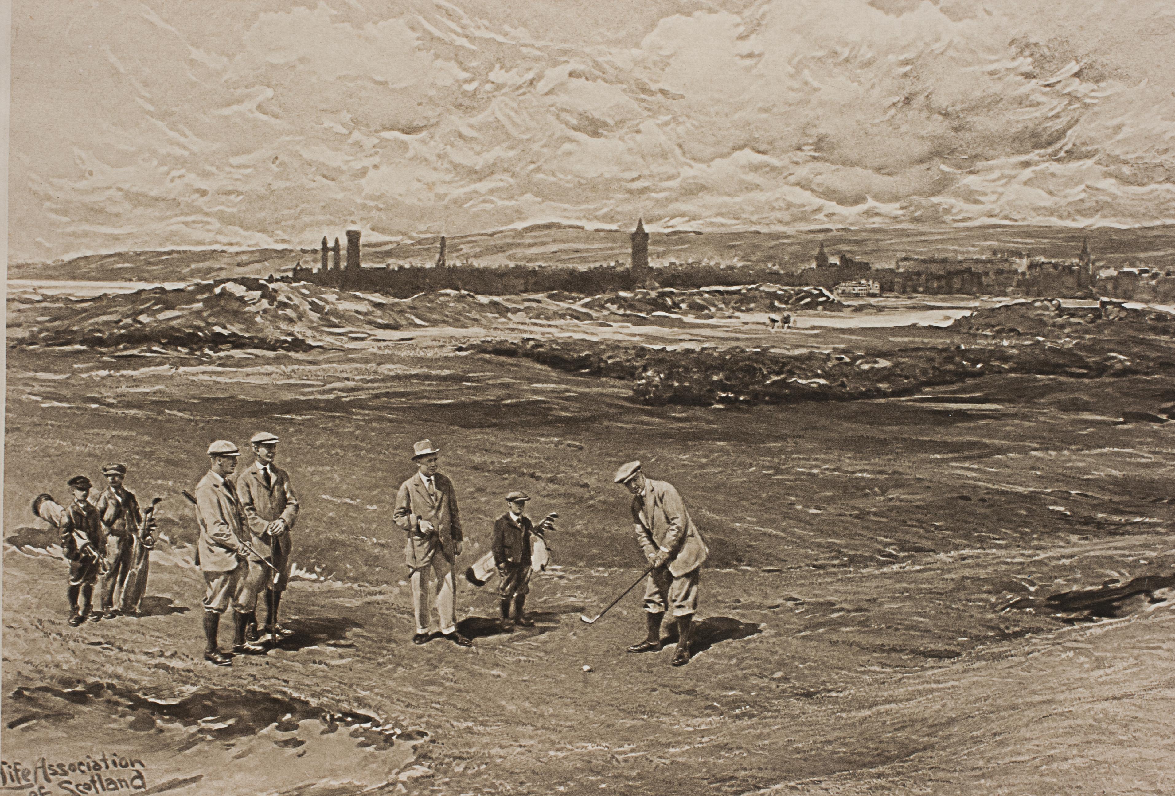 Sporting Art St Andrews, Golf Print, Life Association By Michael Brown