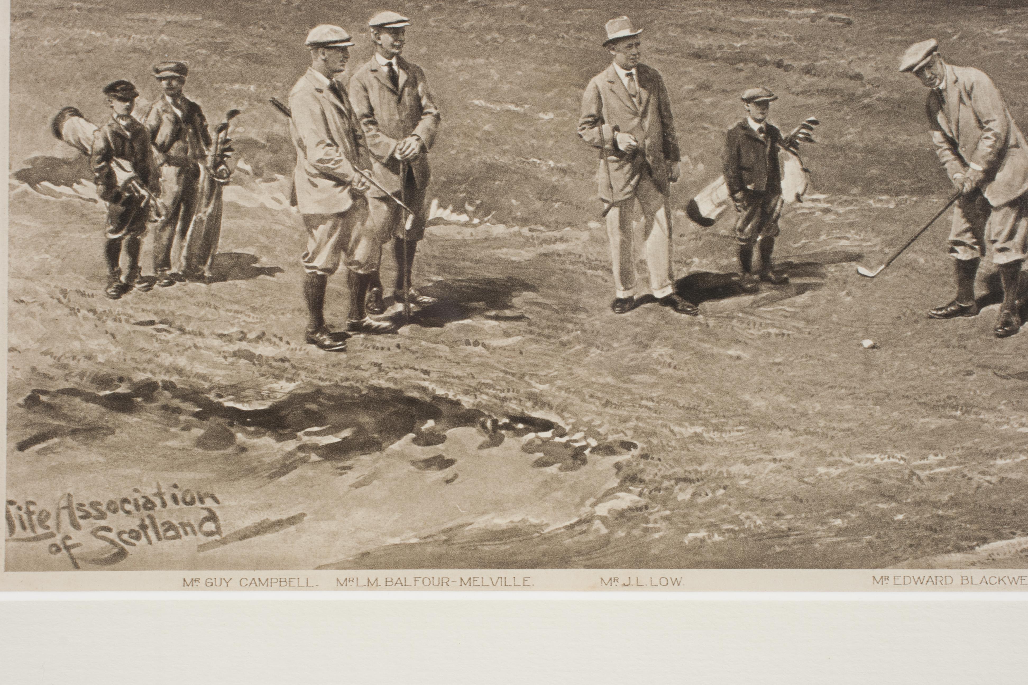 Early 20th Century St Andrews, Golf Print, Life Association By Michael Brown