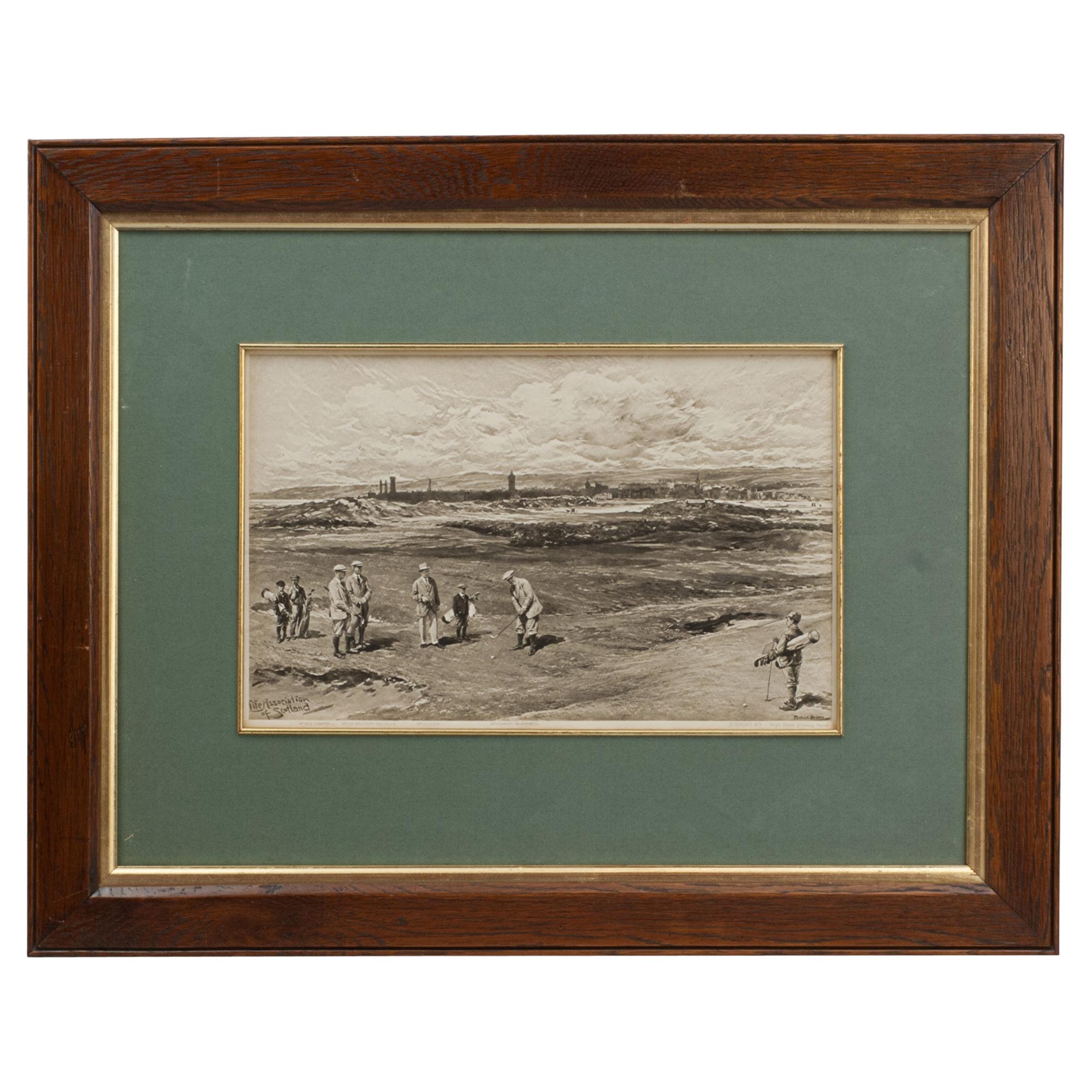 St Andrews, Life Association Print By Michael Brown Golf Print