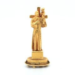 St Antonio and Child Pendant, by Jean Dampt, Retailed by Cartier, 19th Century