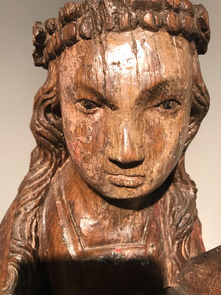 St. Barbara Sculpture, the Netherlands, 1480s For Sale 2