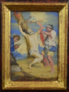 Martirio di San Bartolomeo, dipinto su pergamena, dopo Ribera y Cucó, José