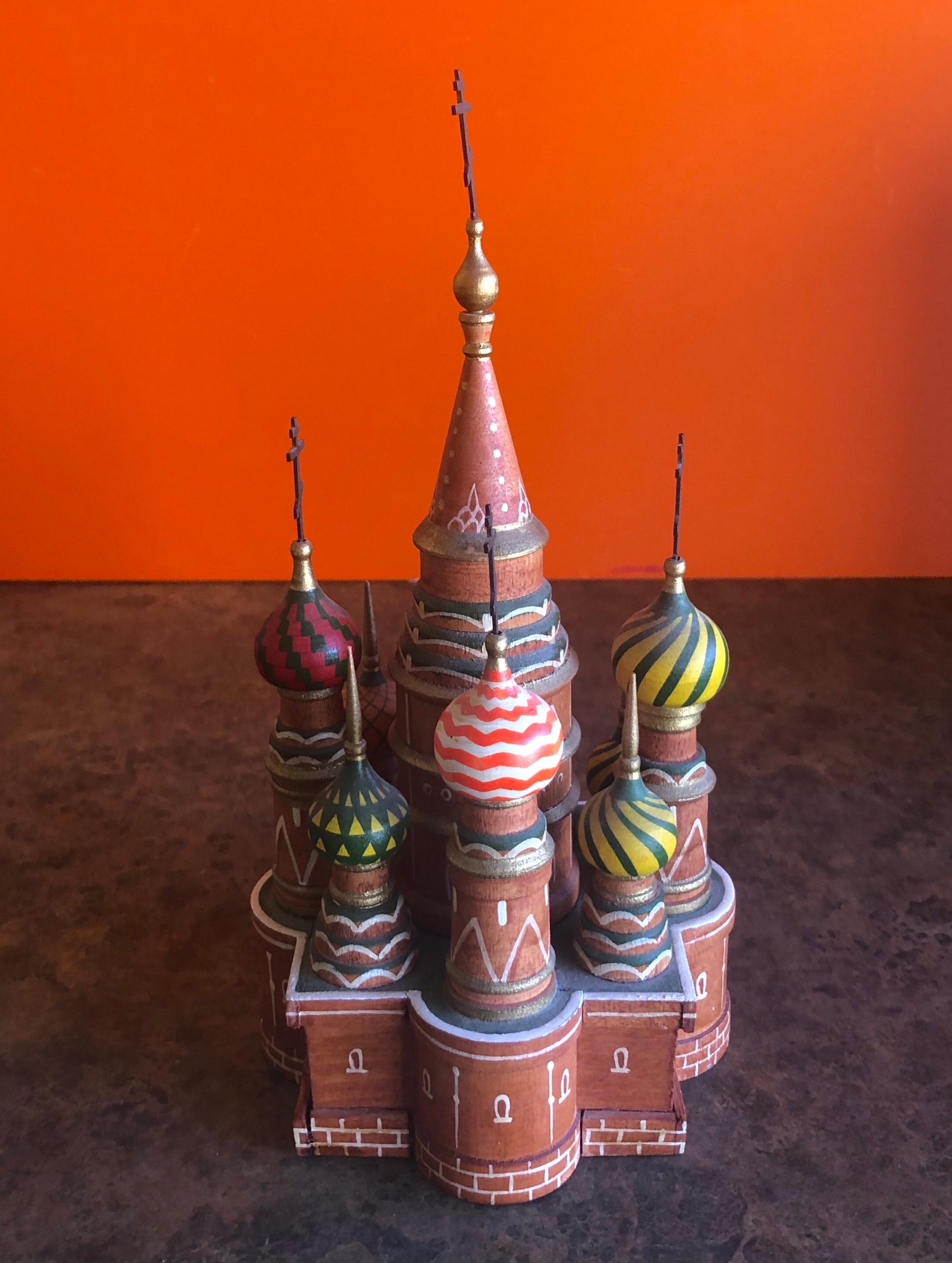 Wood St. Basil's Cathedral Sculpture / Model