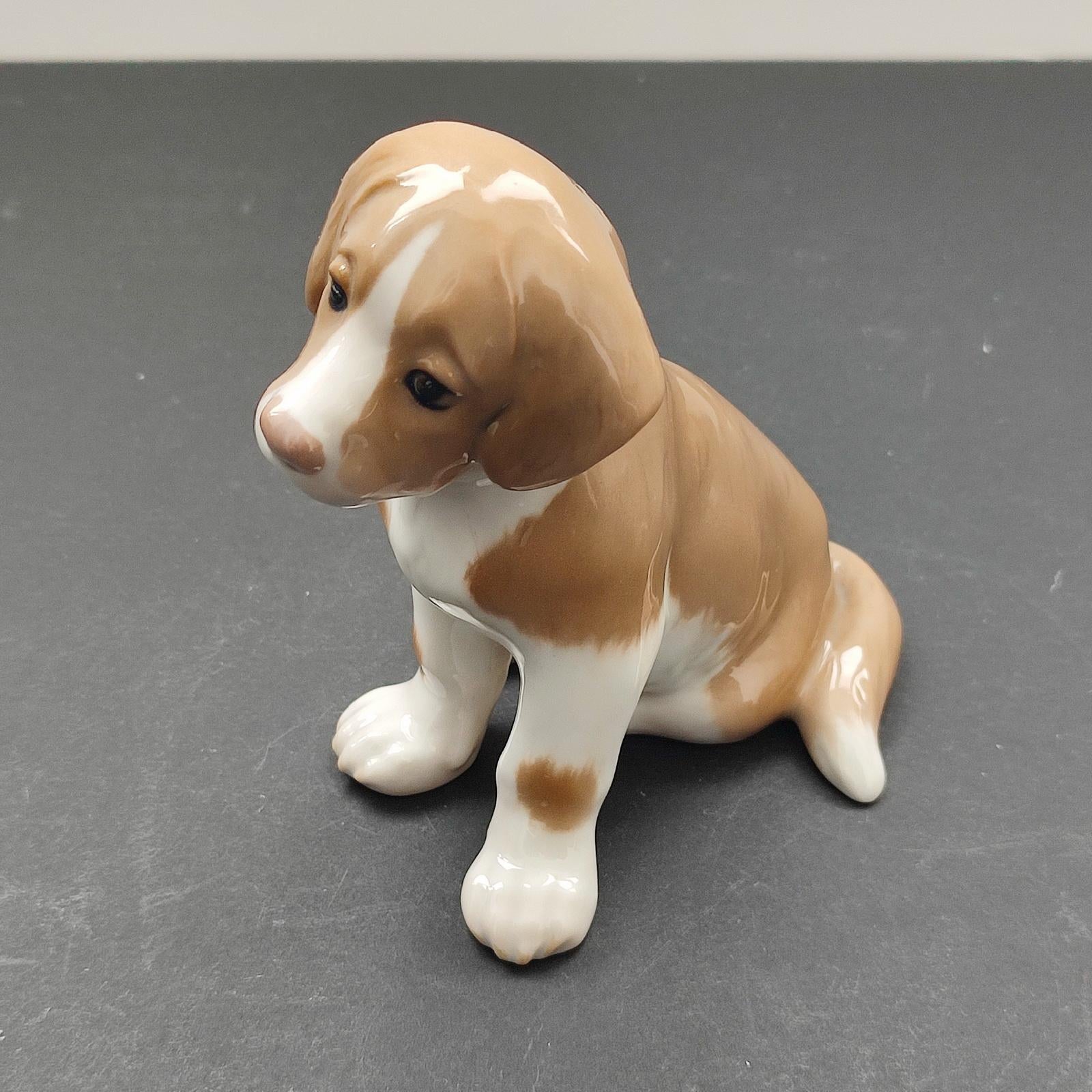 Porcelain St. Bernard Puppy, Bing & Grondahl Dog Figurine No. 1926, Free Shipping For Sale