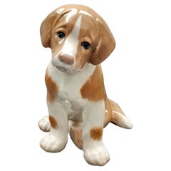Vintage St. Bernard Puppy, Bing & Grondahl Dog Figurine No. 1926, Free Shipping