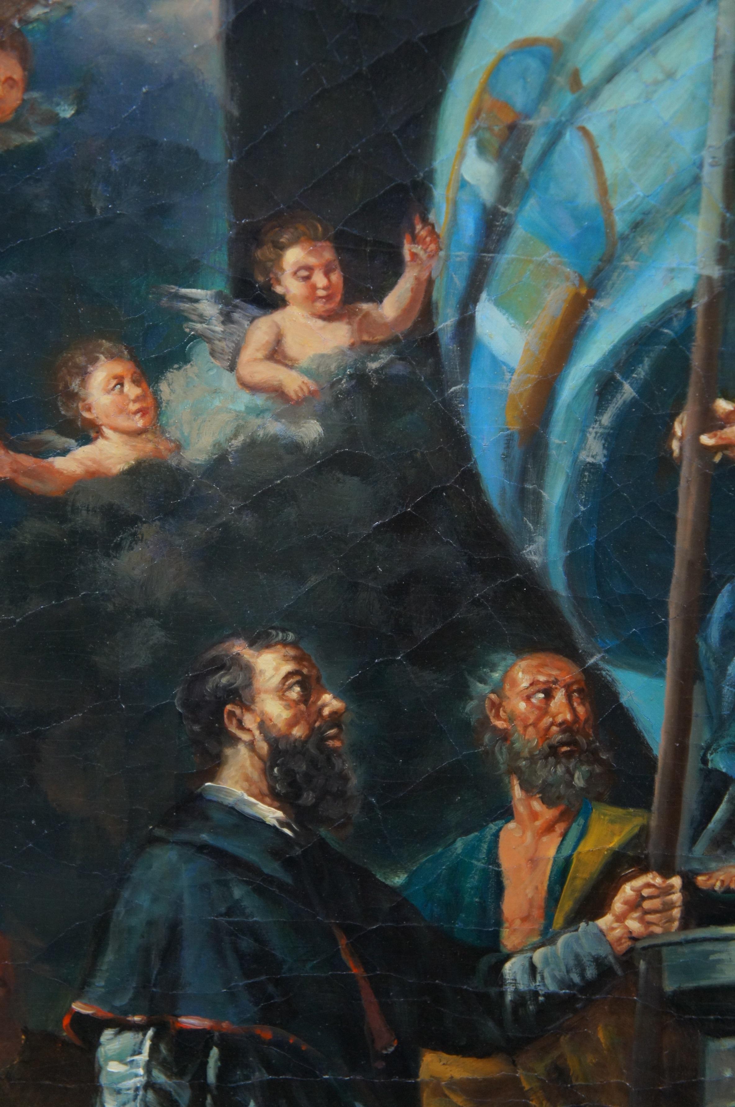 San Buenaventura recibiendo el Estandarte de la Virgen Después de Francesco Solimena 38