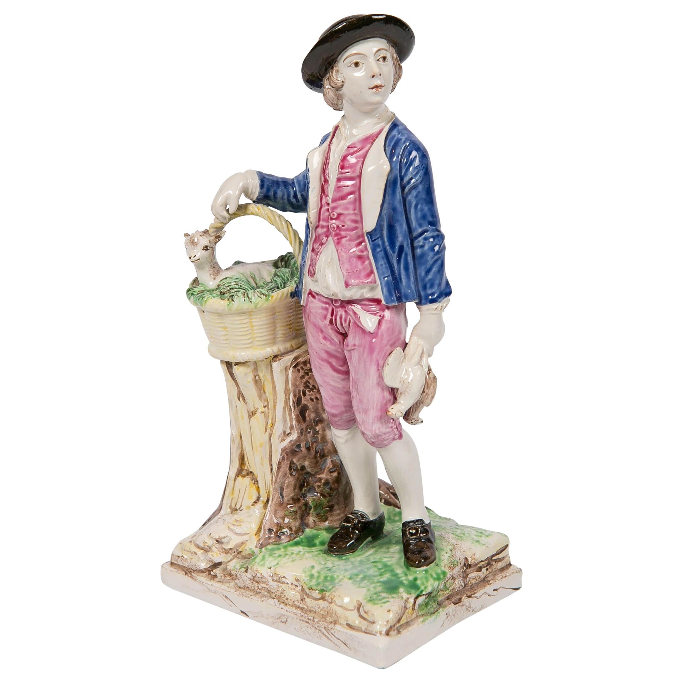 St. Clément Figure of a Young Man Going to Market France, circa 1775