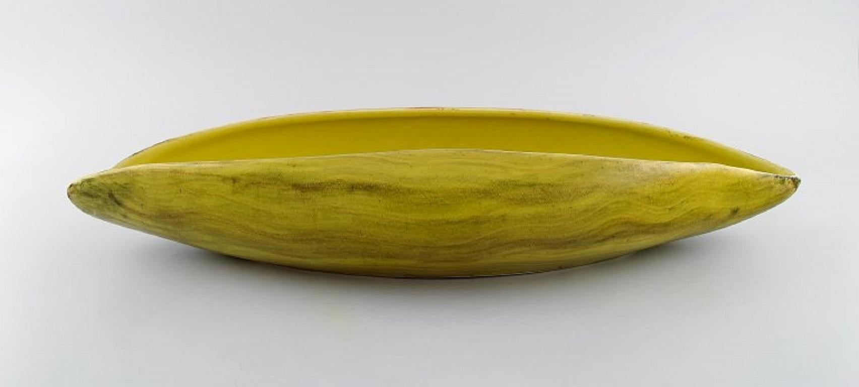 Mid-Century Modern St. Clement, France, Colossal Organically Shaped Bowl, Mid-20th C For Sale