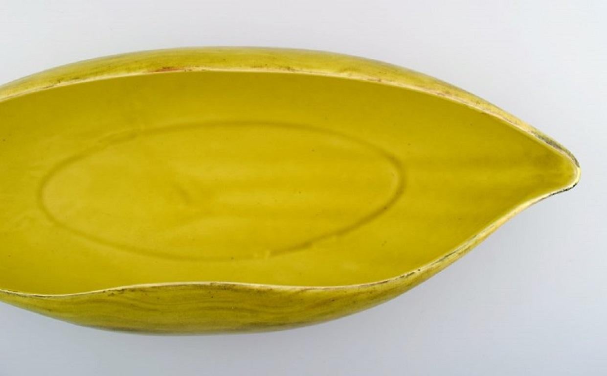 St. Clement, France, Colossal Organically Shaped Bowl, Mid-20th C In Excellent Condition For Sale In Copenhagen, DK