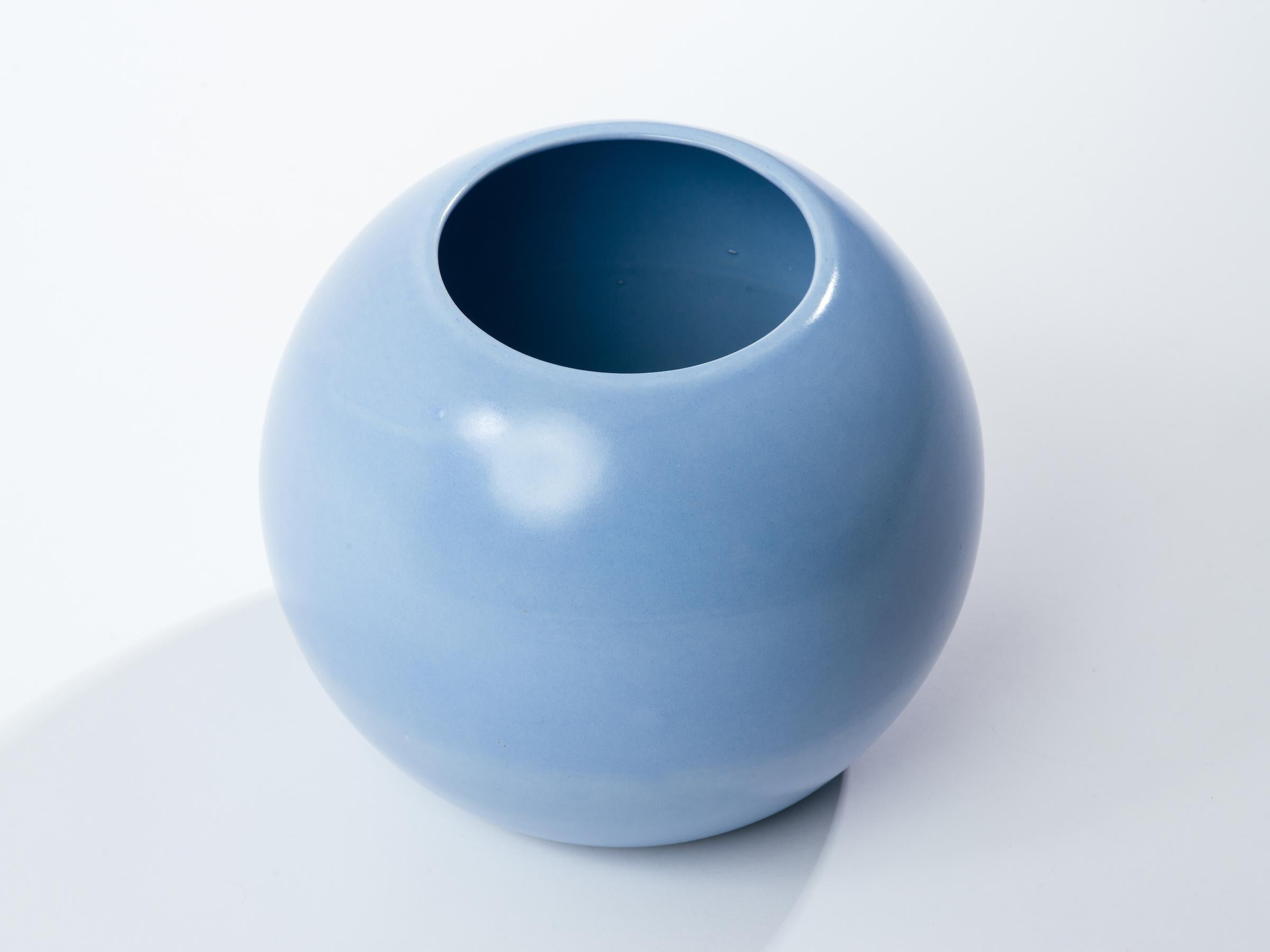 St. Clement Französisch Art Deco Keramikkugel Vase (Art déco)