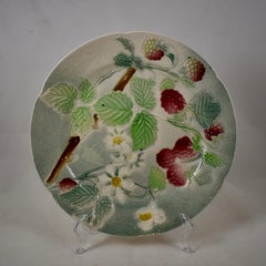 St. Clement French Faïence Fruit Plates, Set of 6 'a', circa 1900