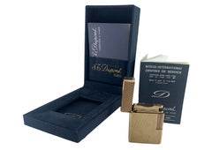 St DuPont 18ct Gold Plated Ligne 1 Small Cigarette Lighter En caja y reparado