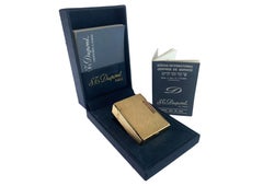 St DuPont 18ct Gold Plated Ligne 1 Small Cigarette Lighter En caja y reparado