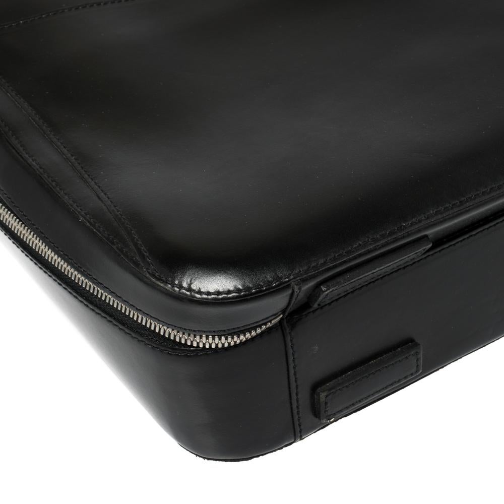 S.T. Dupont Black Leather Document Briefcase 7