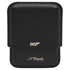 S.T. Etui à cigarettes Dupont en cuir noir James Bond 007