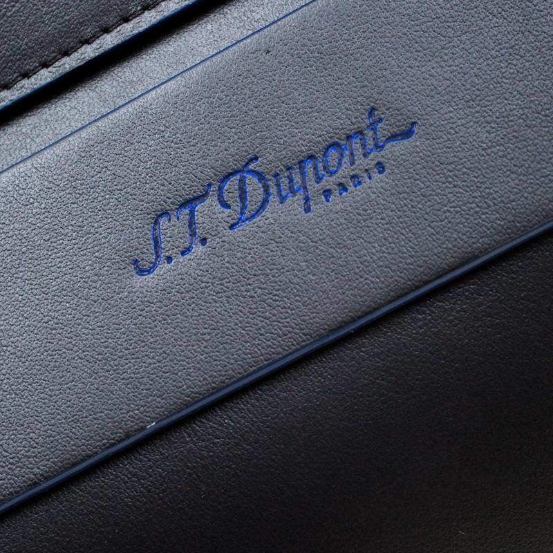 S.T. Dupont Black Leather Sleeve Slim Pochette 1