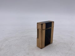 S.T. Dupont Brown Chinese Lacquer Gold Plated Line 1 Pocket Lighter