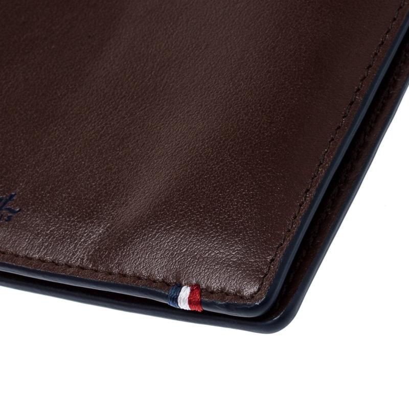 S.T. Dupont Brown Leather Line D Slim 7CC Bifold Wallet 3