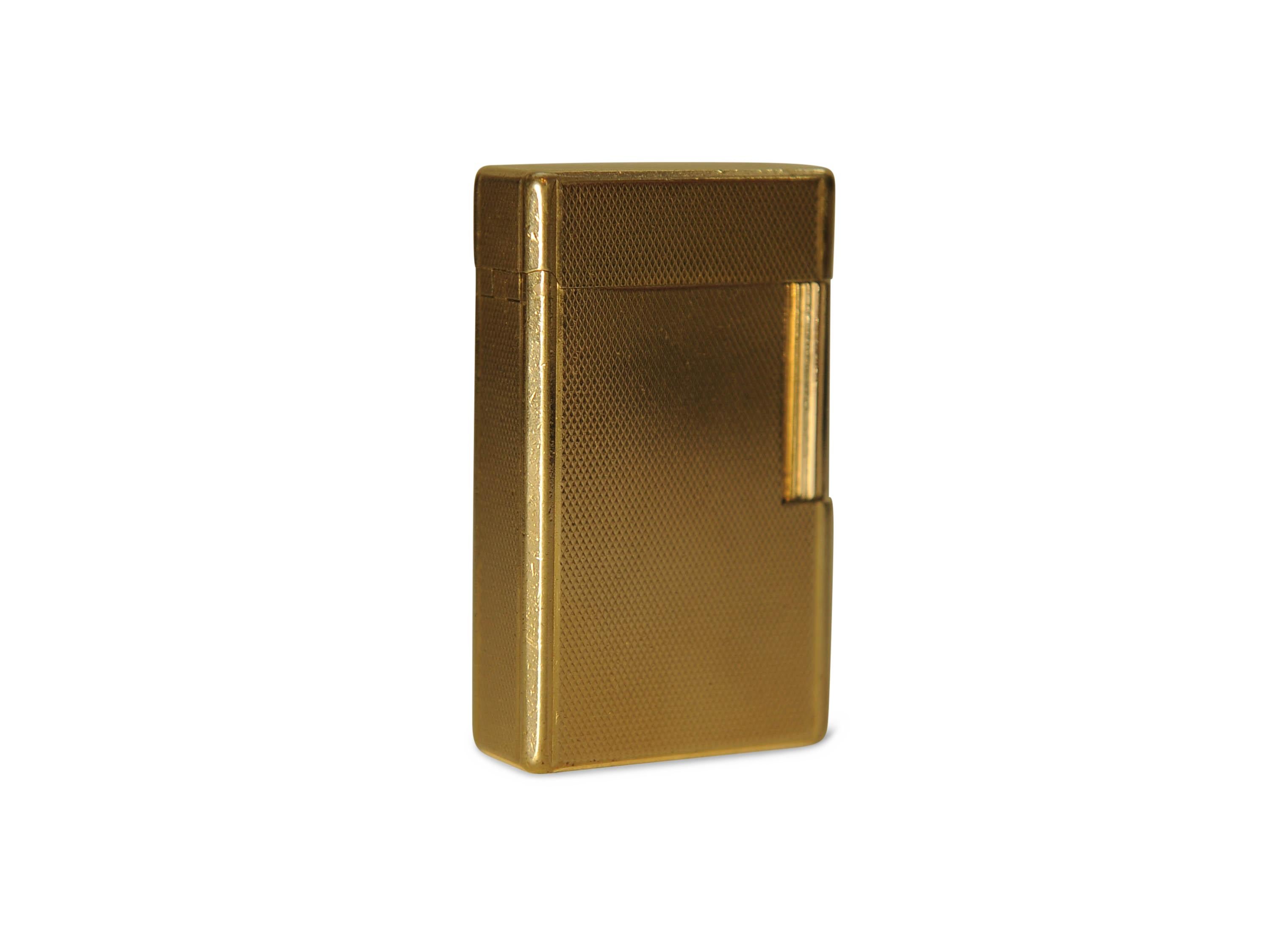 S. T. Dupont Classic 18ct Gold Plated Ligne 1 Large Lighter & DuPont Box Serviced en vente 6