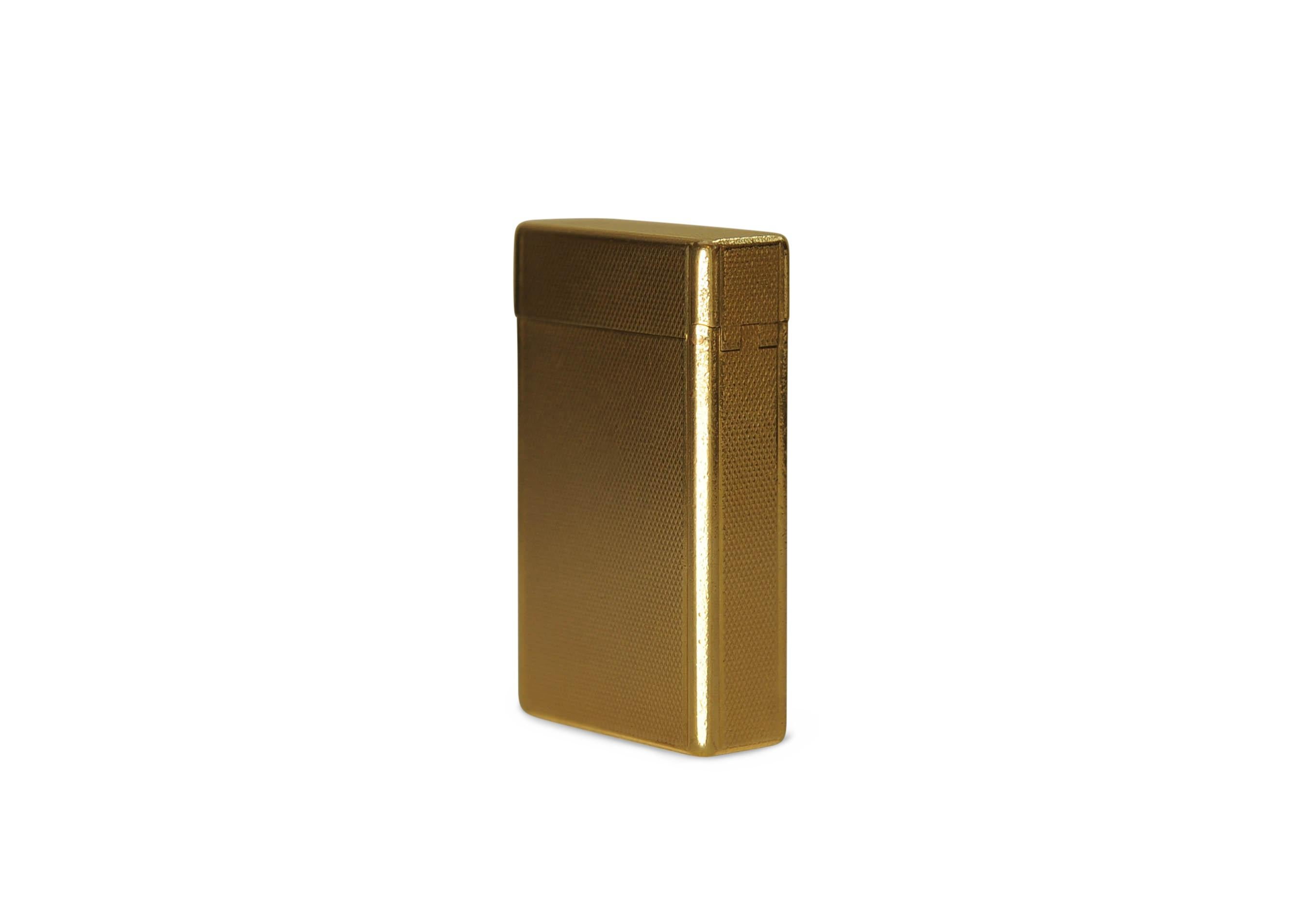S. T. Dupont Classic 18ct Gold Plated Ligne 1 Large Lighter & DuPont Box Serviced en vente 7