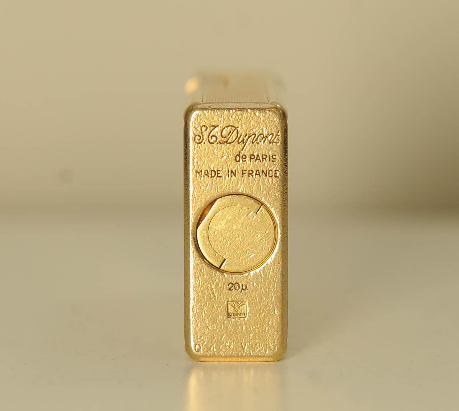 S. T. Dupont Classic 18ct Gold Plated Ligne 1 Large Lighter & DuPont Box Serviced en vente 9