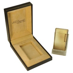 S. T. Dupont Classic 18ct Gold Plated Ligne 1 Large Lighter & DuPont Box gewartet