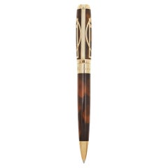 S.T. Dupont Da Vinci Lack Goldfarbener Kugelschreiber mit Kugelschreiber