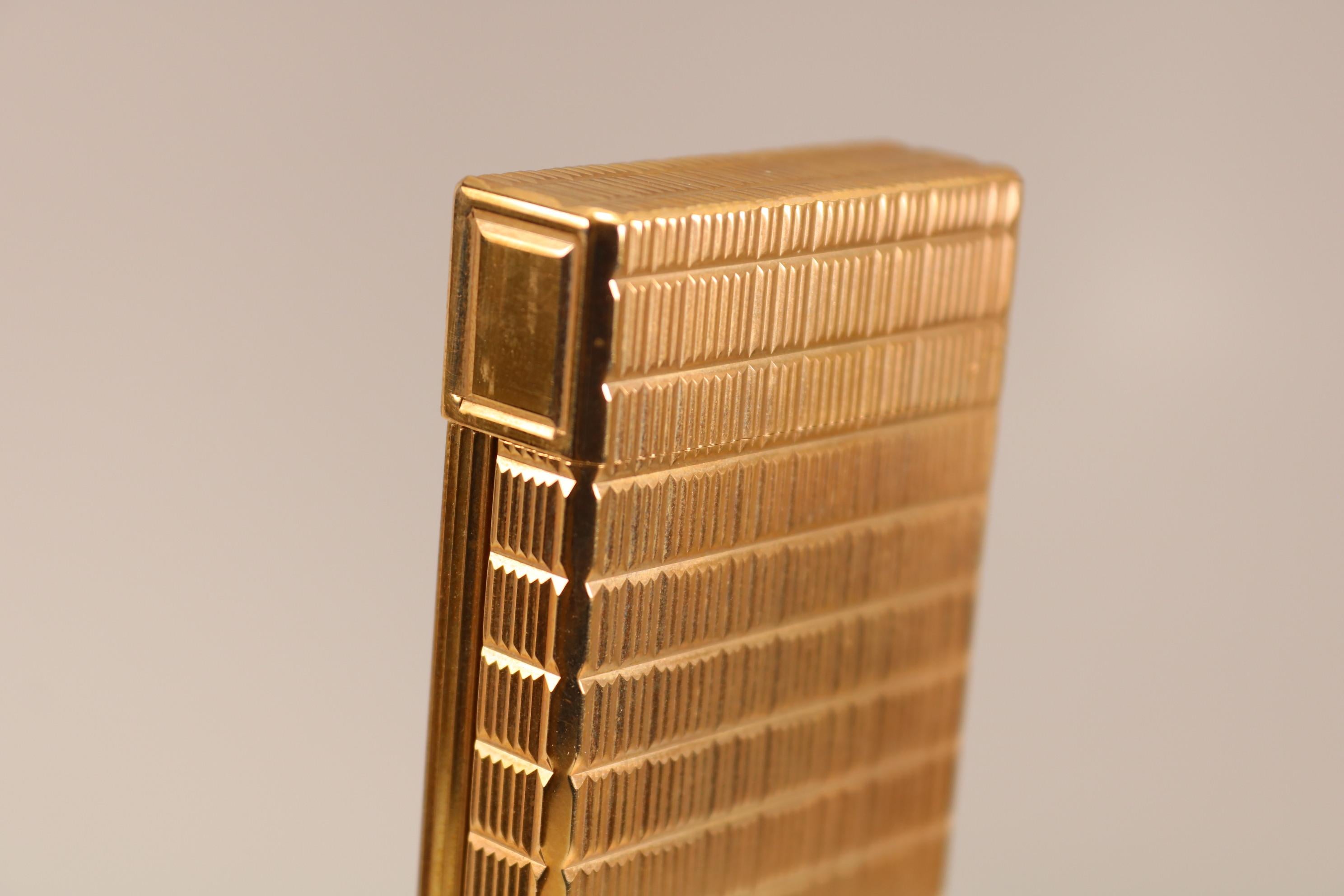 S.T. Dupont de Paris Gold-Plated Table Lighter with Fitted Box 3