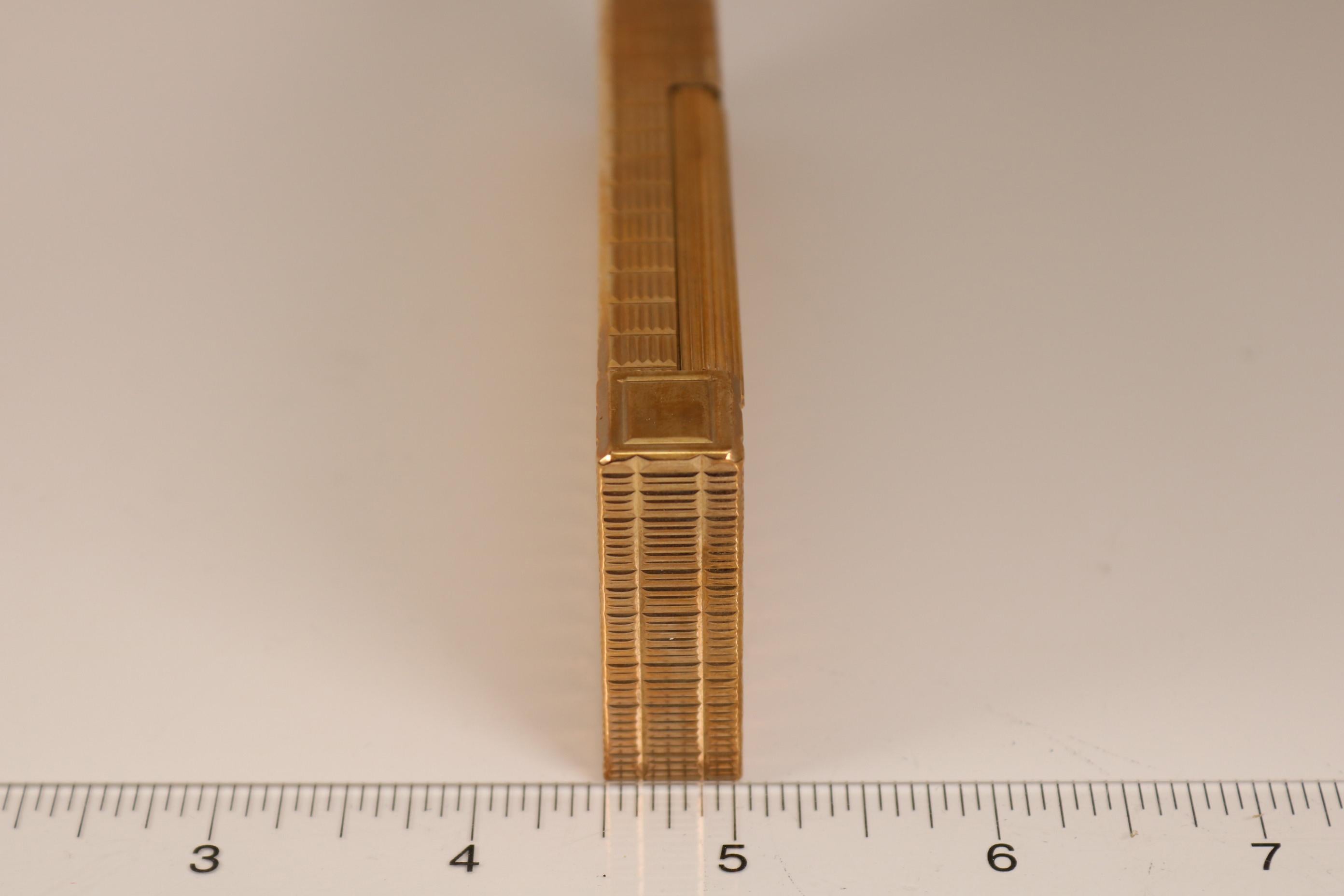 S.T. Dupont de Paris Gold-Plated Table Lighter with Fitted Box 5