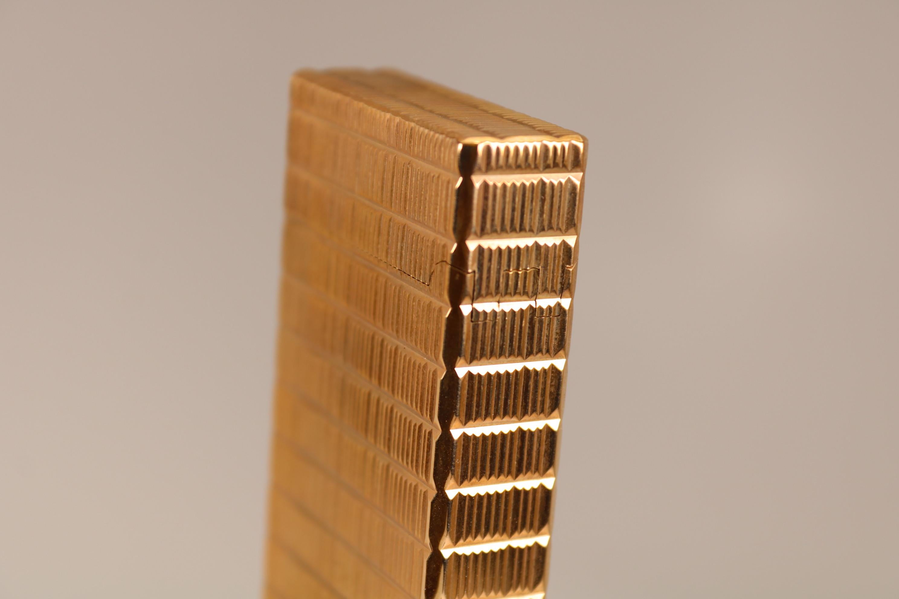 Women's or Men's S.T. Dupont de Paris Gold-Plated Table Lighter with Fitted Box