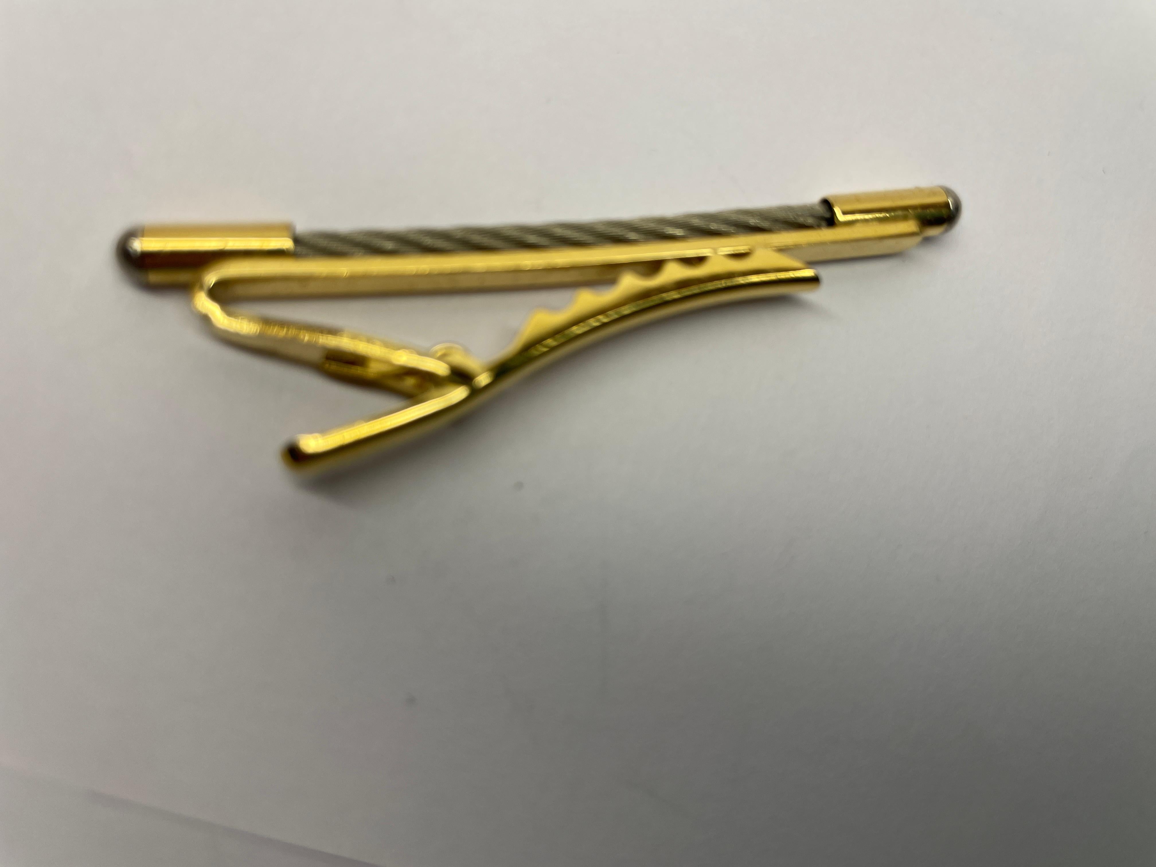 S.T. Dupont Gold Palladium 2-tone Vintage Tie Pin For Sale 1