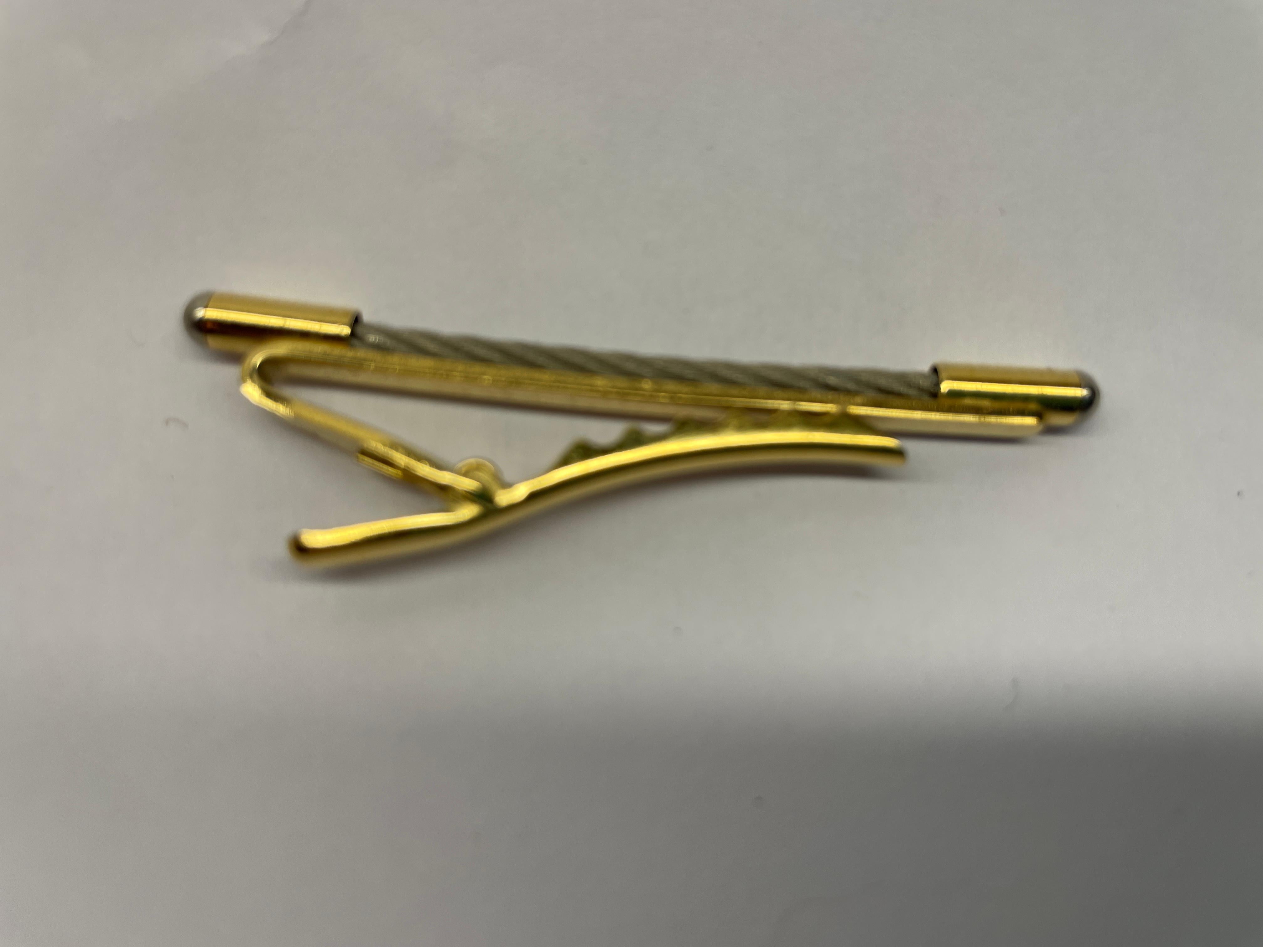 S.T. Dupont Gold Palladium 2-tone Vintage Tie Pin For Sale 2