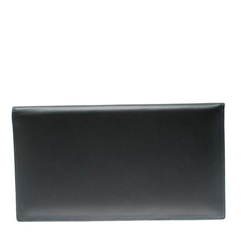 S.T. Dupont Grey Leather Plat Slim Organizer For Sale at 1stDibs