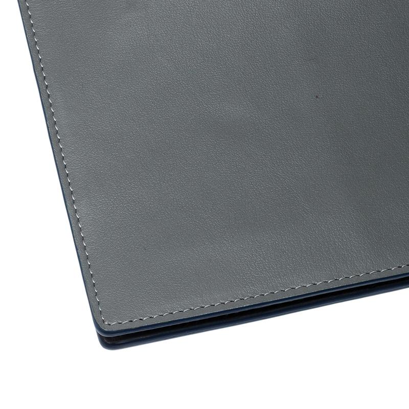 S.T. Dupont Grey Leather Plat Slim Organizer 3