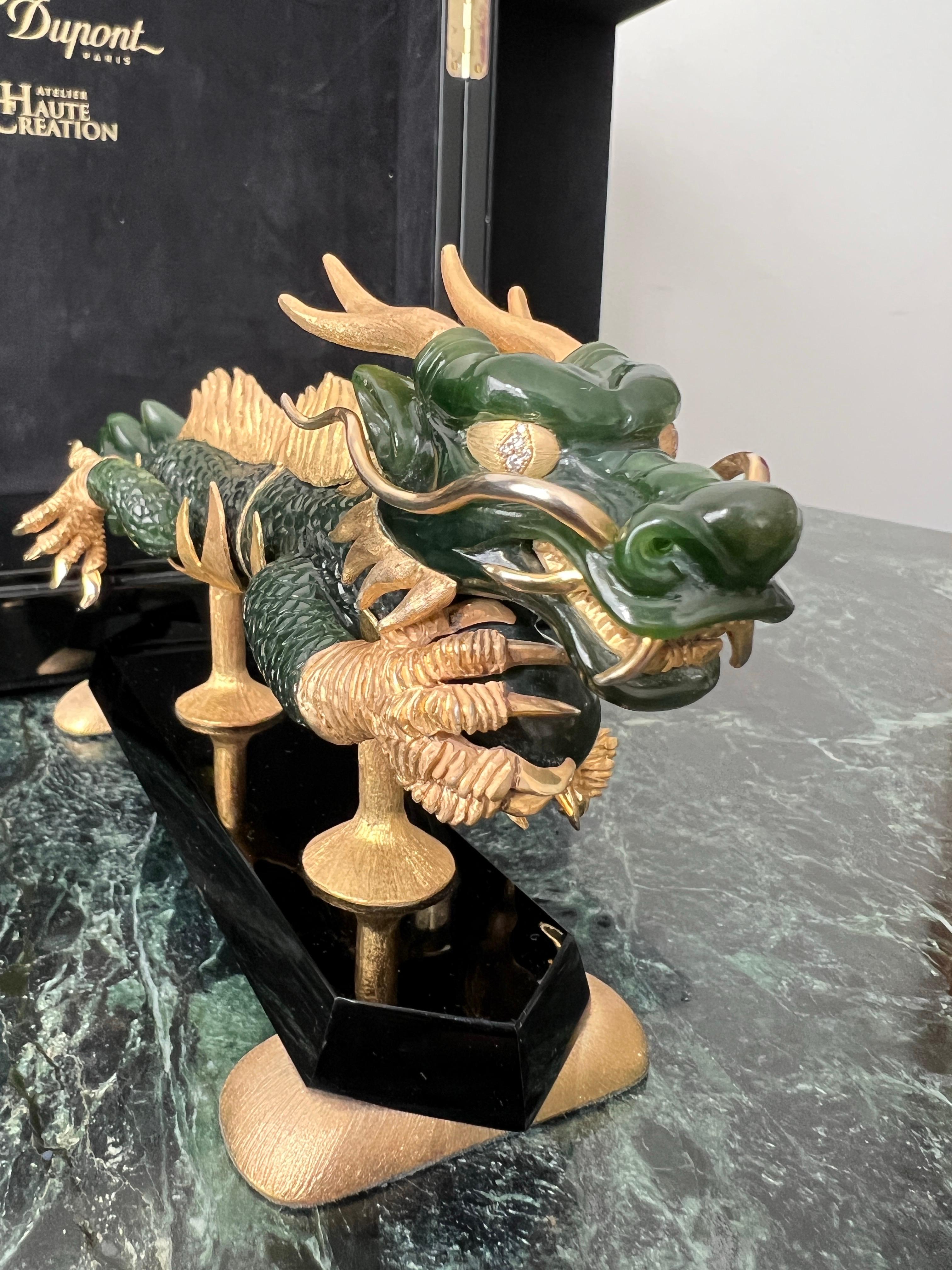 S.T. Penna Dupont Haute Création Nephrite Il Drago Imperiale, pezzo raro n. 1/1 in vendita 9