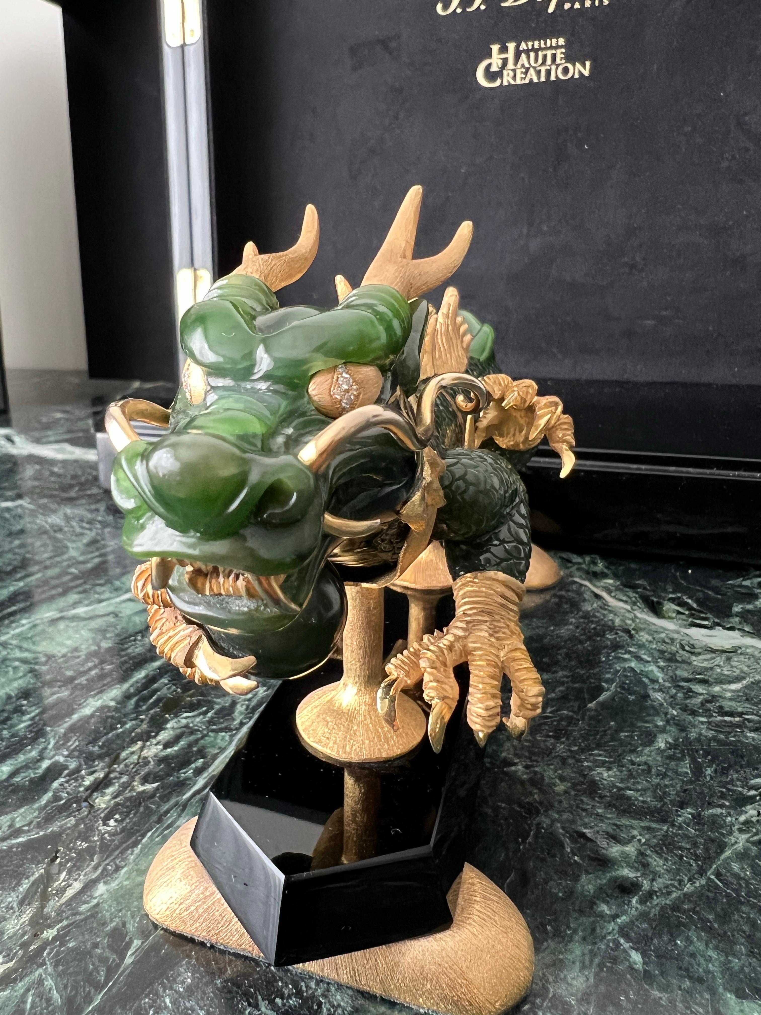 S.T. Penna Dupont Haute Création Nephrite Il Drago Imperiale, pezzo raro n. 1/1 in vendita 10