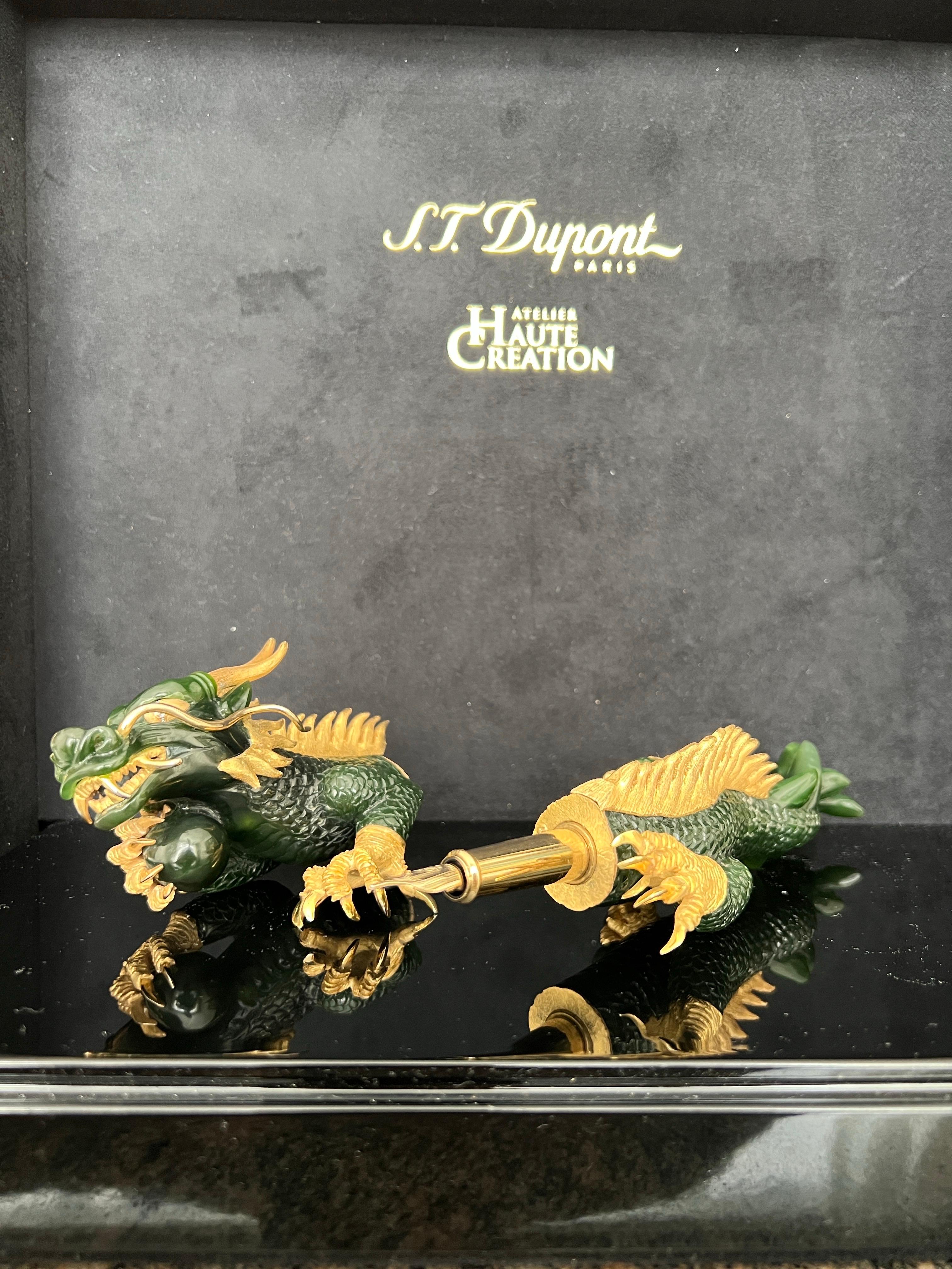 S.T. Penna Dupont Haute Création Nephrite Il Drago Imperiale, pezzo raro n. 1/1 in vendita 1