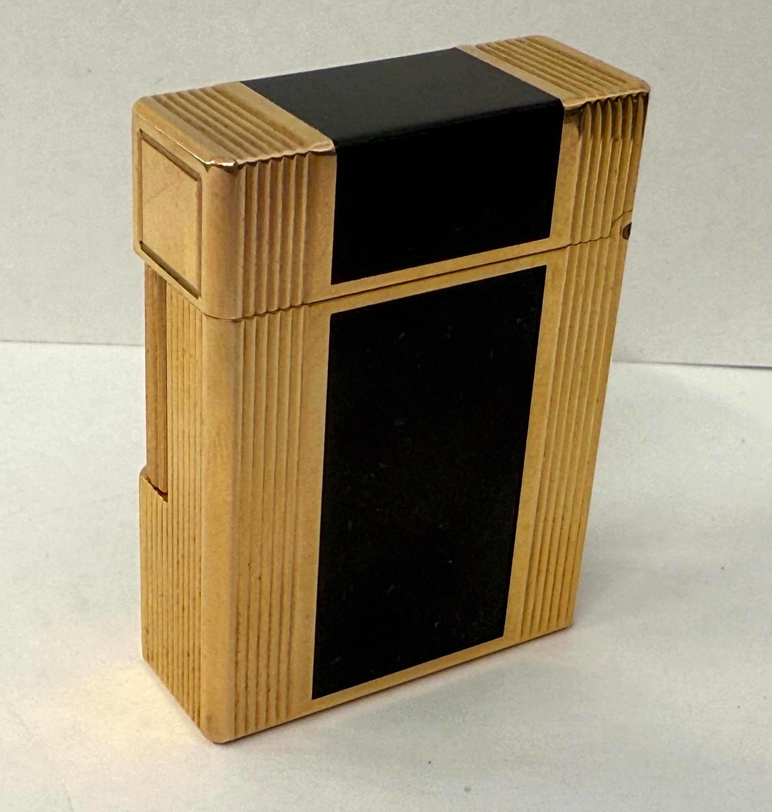 Late 20th Century S.T. DuPont Laque De Chine Lighter with Box and Papers For Sale