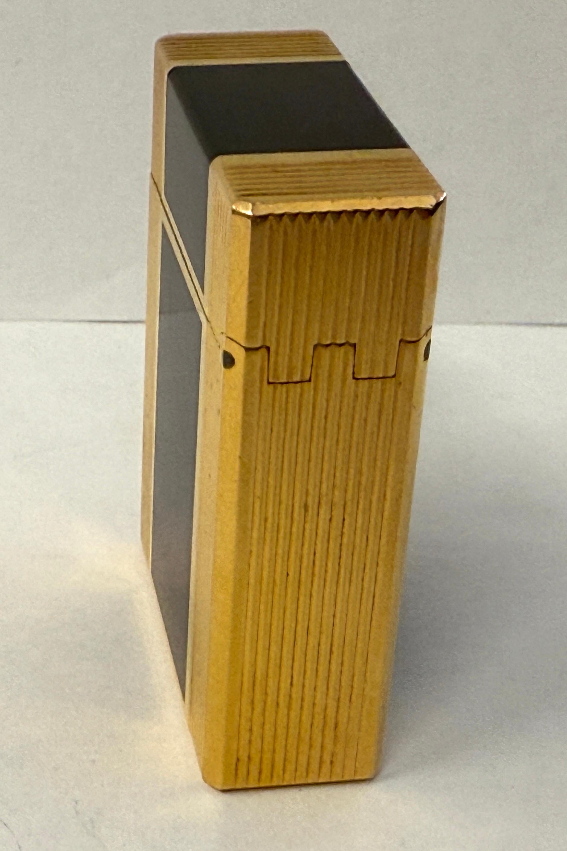 Metal S.T. DuPont Laque De Chine Lighter with Box and Papers For Sale
